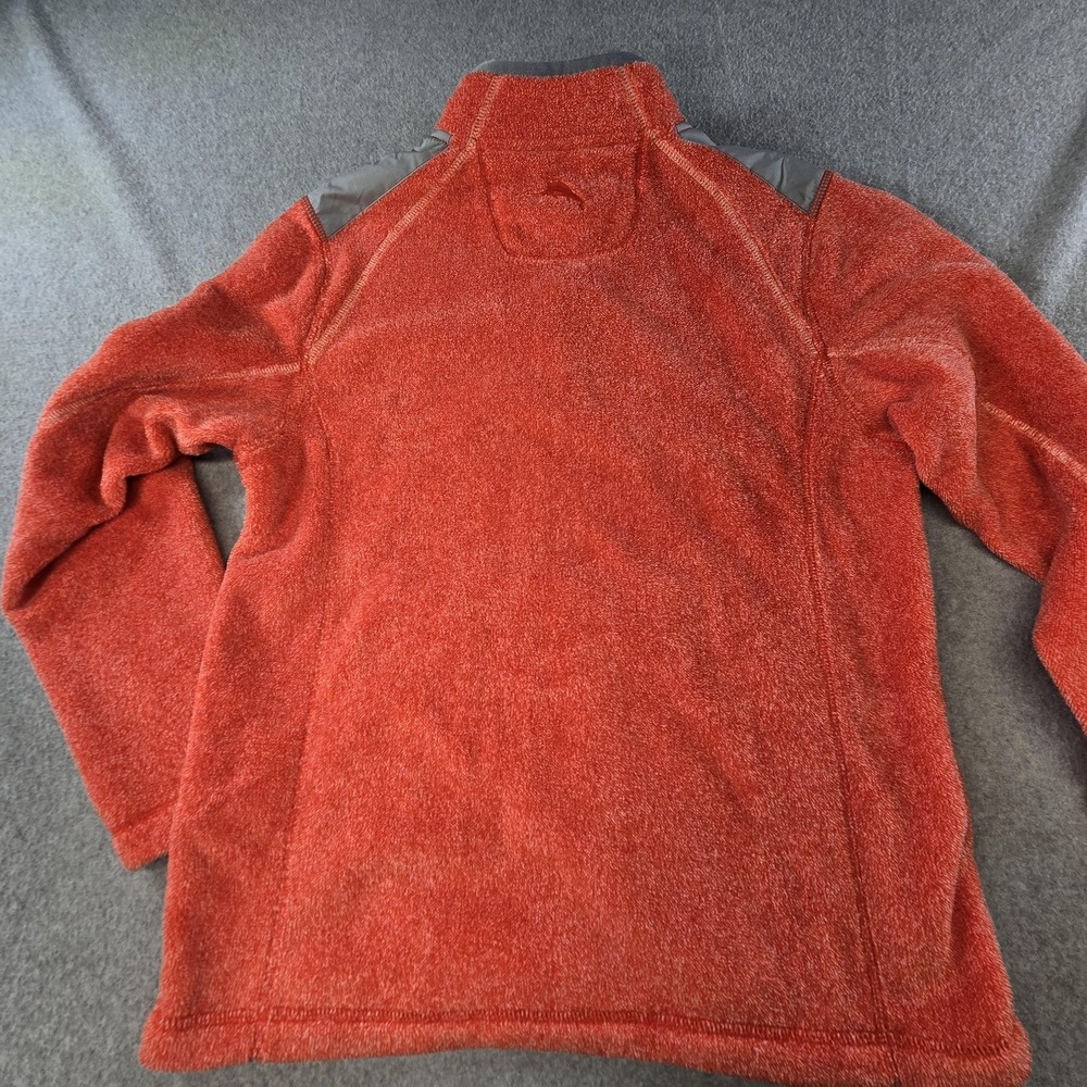 Tommy Bahama Sweatshirt Mens S Orange 1/4 Zip Heavyweight Pockets Logo - Picture 8 of 9